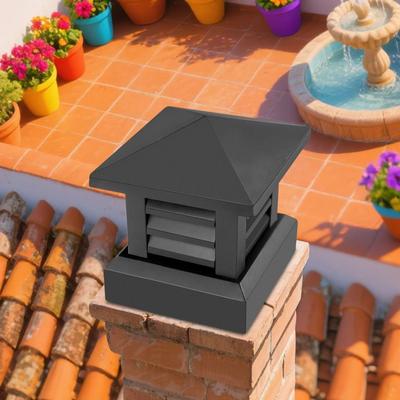 Drop Dash Deals Premium Aluminum Chimney Cap & Chimney Cover Durable Black Fireplace Protection Premium Aluminum Chimney Cap & Chimney Cover Durable Black Fireplace Protection