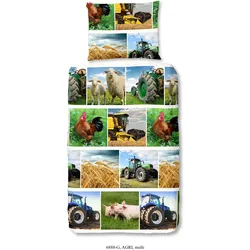 Good Morning, Bettwäsche, Agri (Bettwäsche Set, 140 x 200 cm, 70 x 90 cm)
