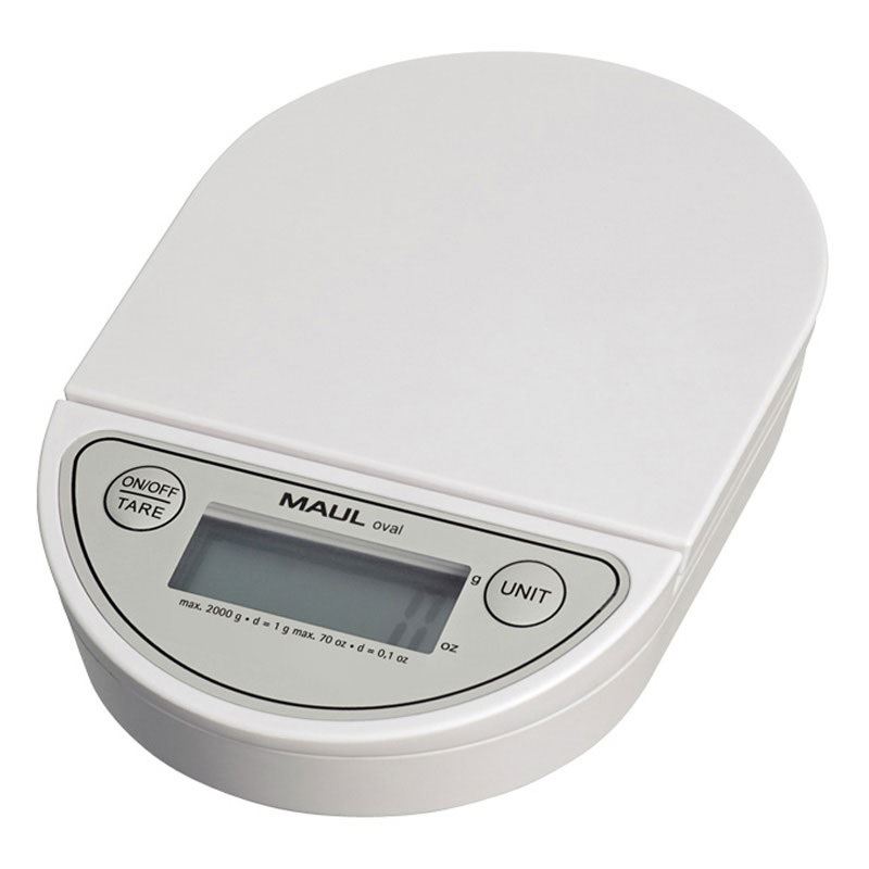 MAUL Briefwaage oval weiß für max. 2,0 kg