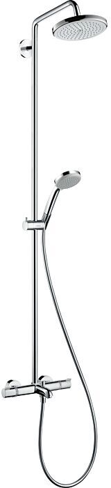 Hansgrohe Showerpipe   27223000 Croma 220 Brausearm 400 mm schwenkbar, chrom, mit Thermostat