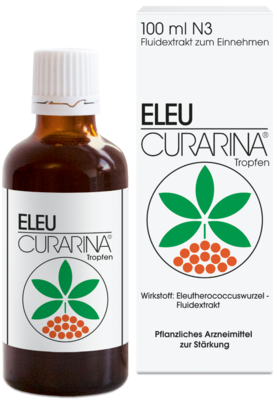 Harras Pharma Curarina Arzneimittel GmbH ELEU Curarina Tropfen 1ml Taigawurzel-Fluidextrakt 100 ml 01273214