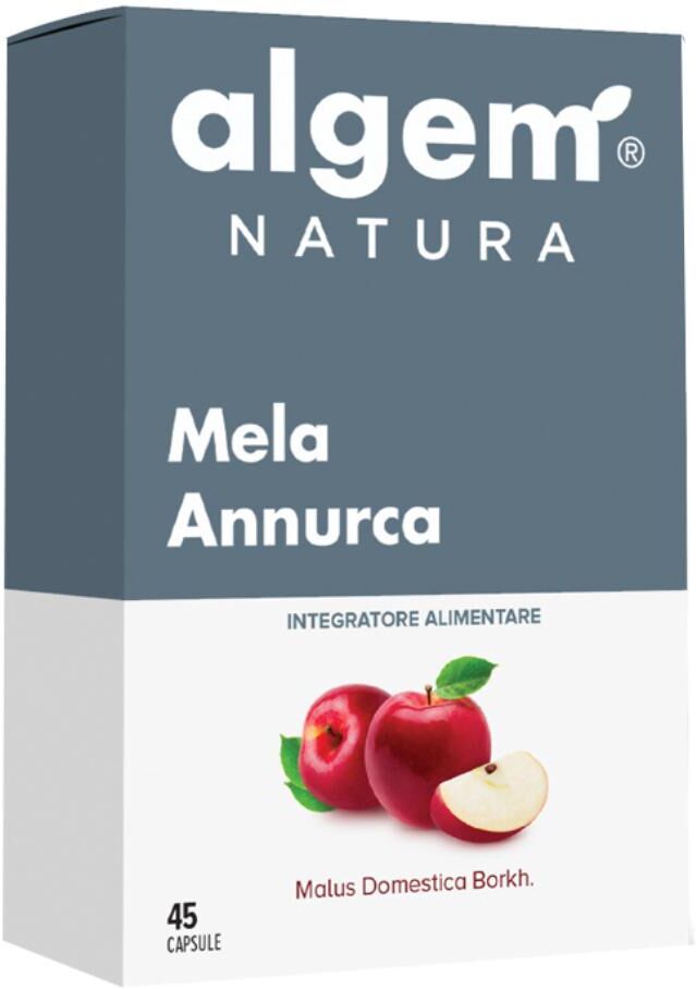ALGEM NATURA Srl Mela Annurca, integratore alimentare colesterolo e capelli, 45 capsule
