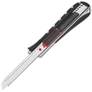 Wedo Cuttermesser 787009 , Safety Cutter 2-in-1, Sicherheitsmesser, mit 9mm Abbrechklinge