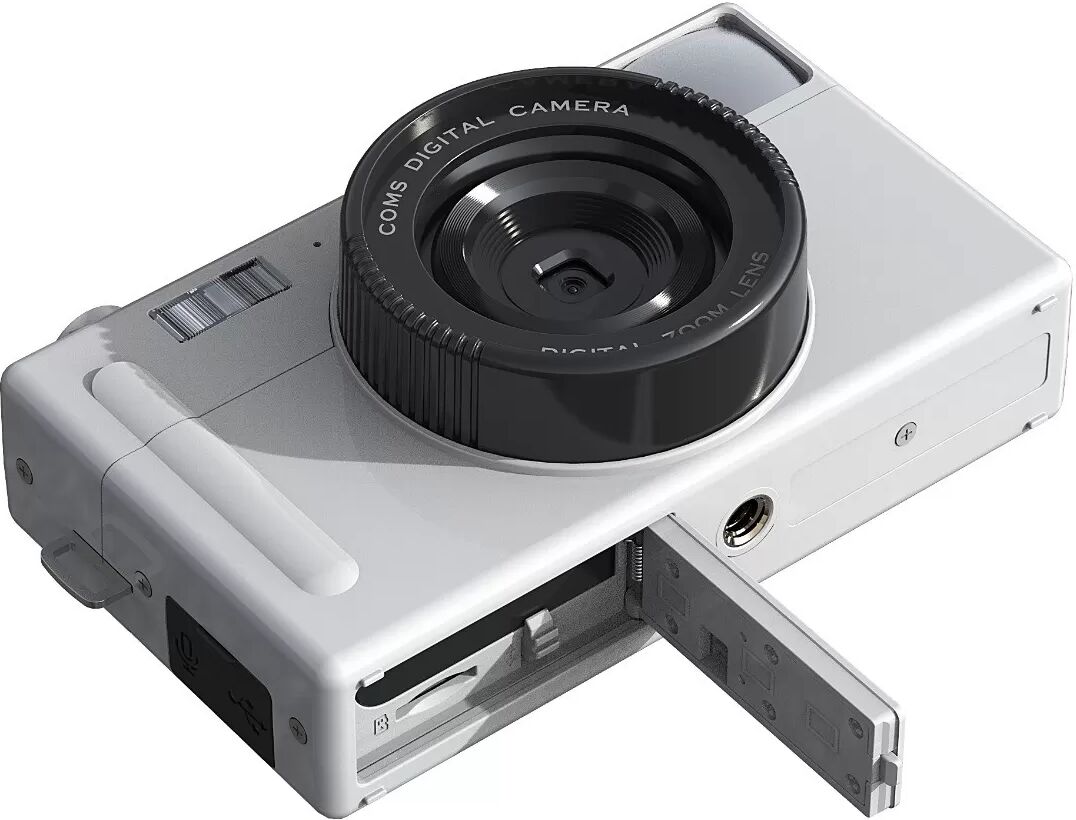 INF 24MP Weiße Digitalkamera mit 16x Zoom & 1080P Videoaufnahme