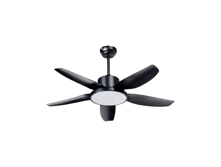 Ventilateur de plafond en matériaux synthétiques noir