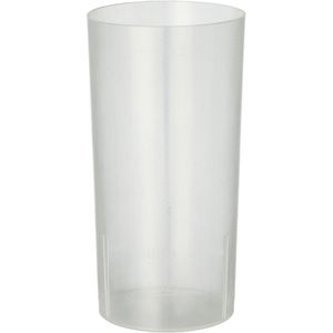 Papstar Trinkbecher 16502, transparent, PP, Kunststoff, Mehrweg, unzerbrechlich, 0,2 l, 10 Stück