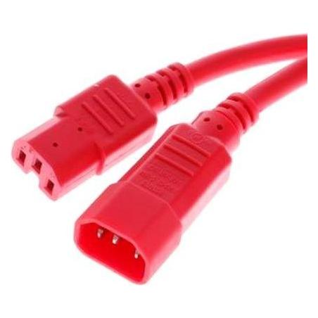 Générique POWERCORD EXTENSION IEC C14 TO IEC C15 RED - 1.8M (1.80 m) (808364)
