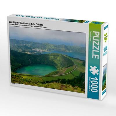 CALVENDO Puzzle Sao Miguel: Caldeira das Sete Cidades | 1000 Teile Lege-Größe 64x48cm Foto-Puzzle für glückliche Stunden