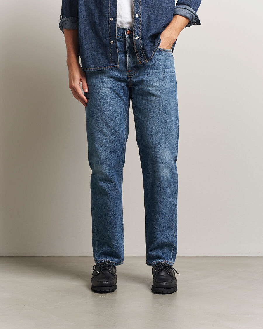 Nudie Jeans Rad Rufus Jeans Raw Tracks men W32L32 Blå