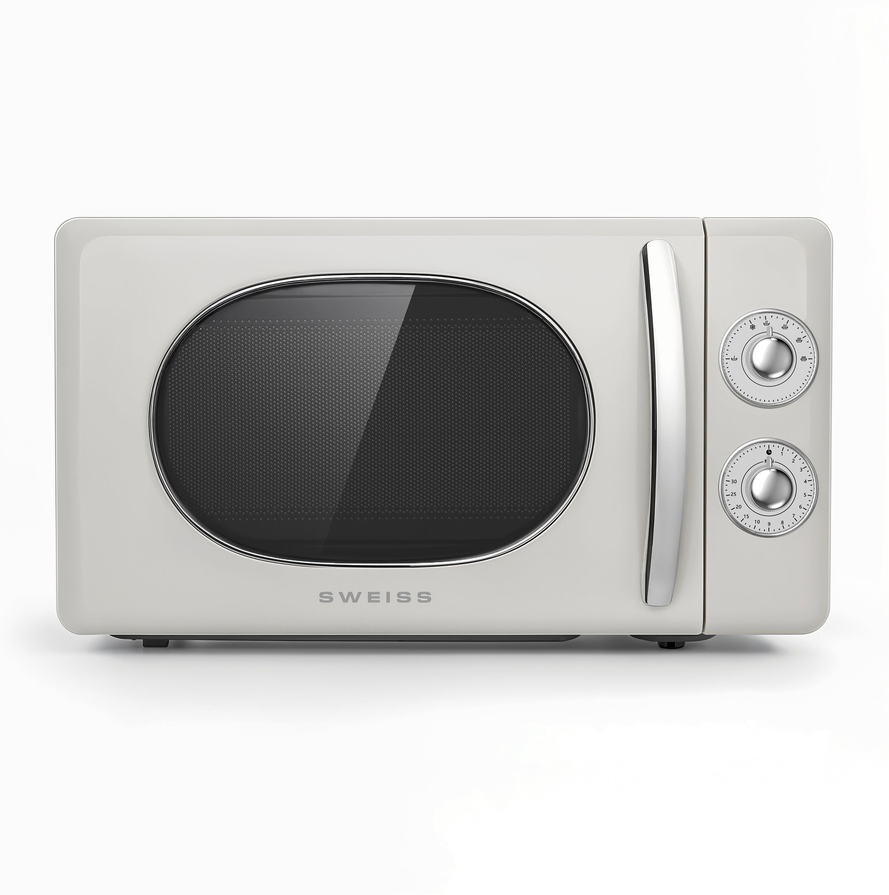 Ⓜ️🔵🔵🔵 SWEISS MOVI8 - Forno a microonde vintage. 20 litri, crema