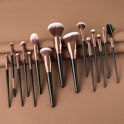 Black Makeup Brush Sets Professional Natural Fiber Hair Brush Foundation Kakubi Contour Eyeshadow Blending Beauty Tool 4