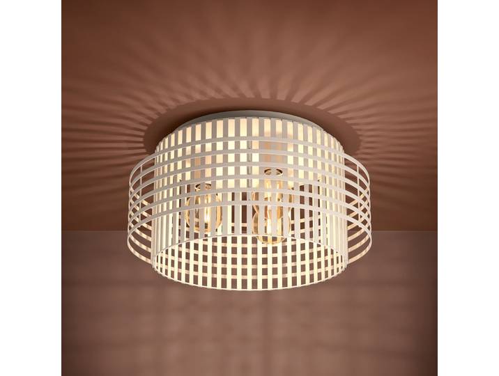 Plafonnier Oltamar, beige, Ø 48 cm, métal - Stars of Light - Salon / séjour - Moderne - Rond