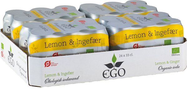 Ego Økologisk Sodavand Lemon/ingefær 33 Cl