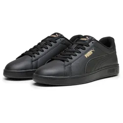 PUMA Smash 3.0 Leder-Sneaker 10 - PUMA black/PUMA gold/PUMA black 39