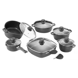 Kärcher Kochtopfset Teflon schwarz