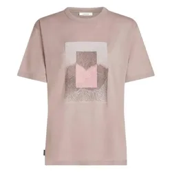 Icebreaker Damen Merino 150 Tech Lite Relaxed Mountain Shift T-Shirt - S - PINK QUARTZ