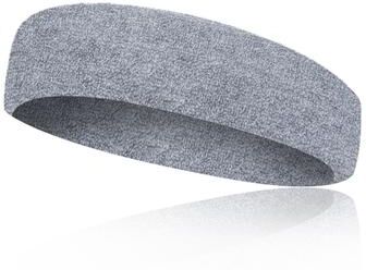 Friendly Fresh Finds Sport Headband For Men & Women Sweat Wicking Fitness Bandana For Yoga, Running & Gym Workouts gray