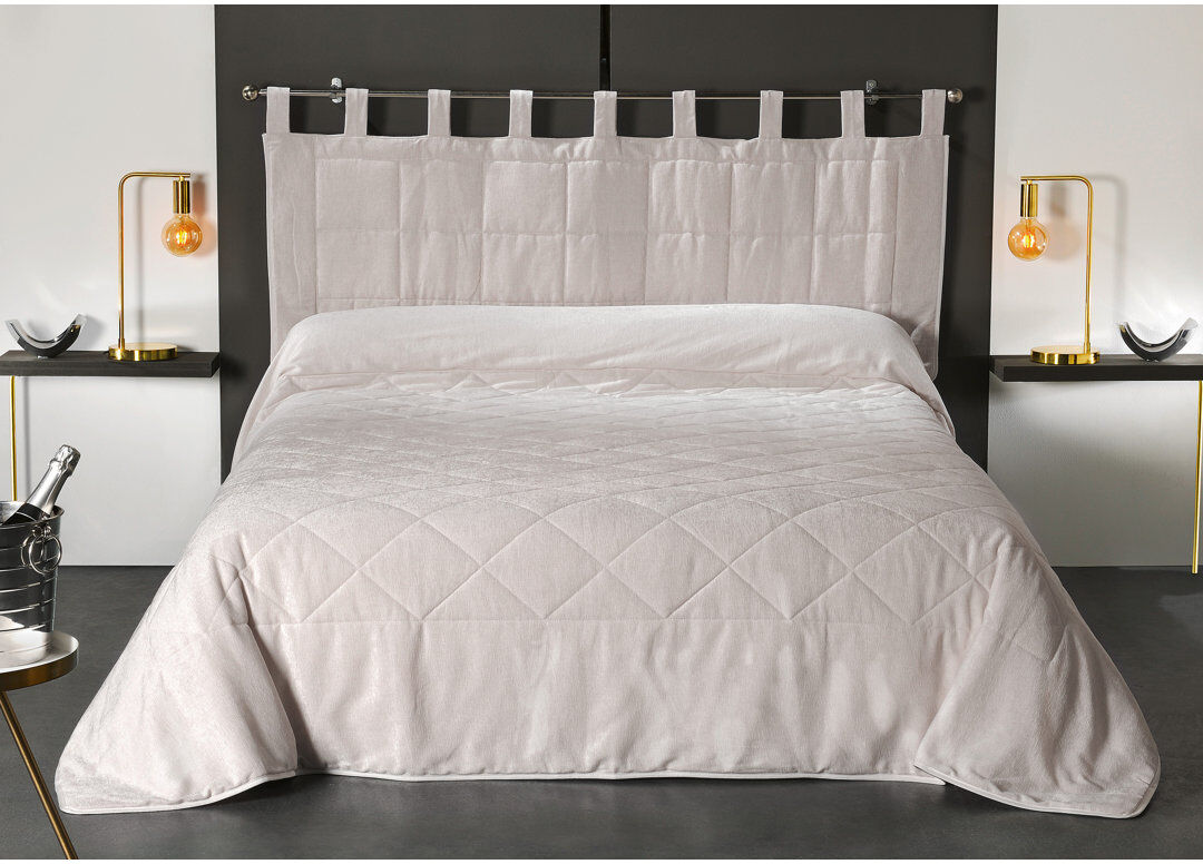 Fairmont Park Weaubleau Polyester Solid Colour Bedspread Ecru 180x240cm