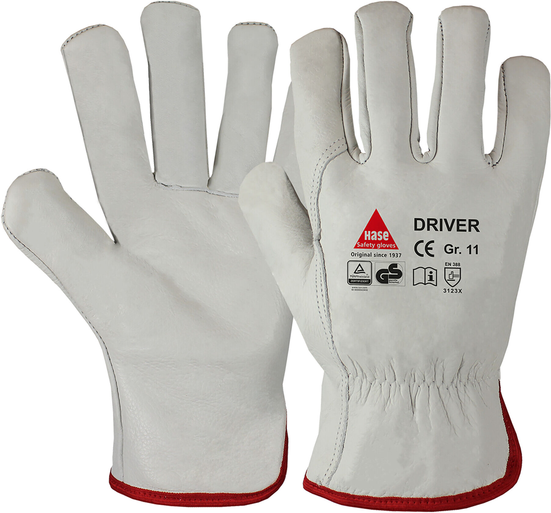 Hase DRIVER, Montagehandschuh aus Rindnappaleder (850510-12)