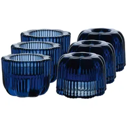 Villeroy & Boch Fleur 2in1-Kerzenständer ø 6,3 cm 6er Set Bleu
