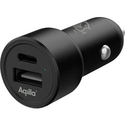 Aqiila CC2 Ladeadapter 32 W 1x USB-A, 1x USB-C® Quick Charge 3.0, USB PD Schwarz KFZ, LKW USB Power Delivery (USB-PD), Schnellladegerät AQCCCC2CBI403