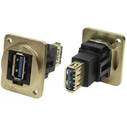 RS PRO FT METAL USB 3.0 A-A M3, Elektronikkabel + Stecker
