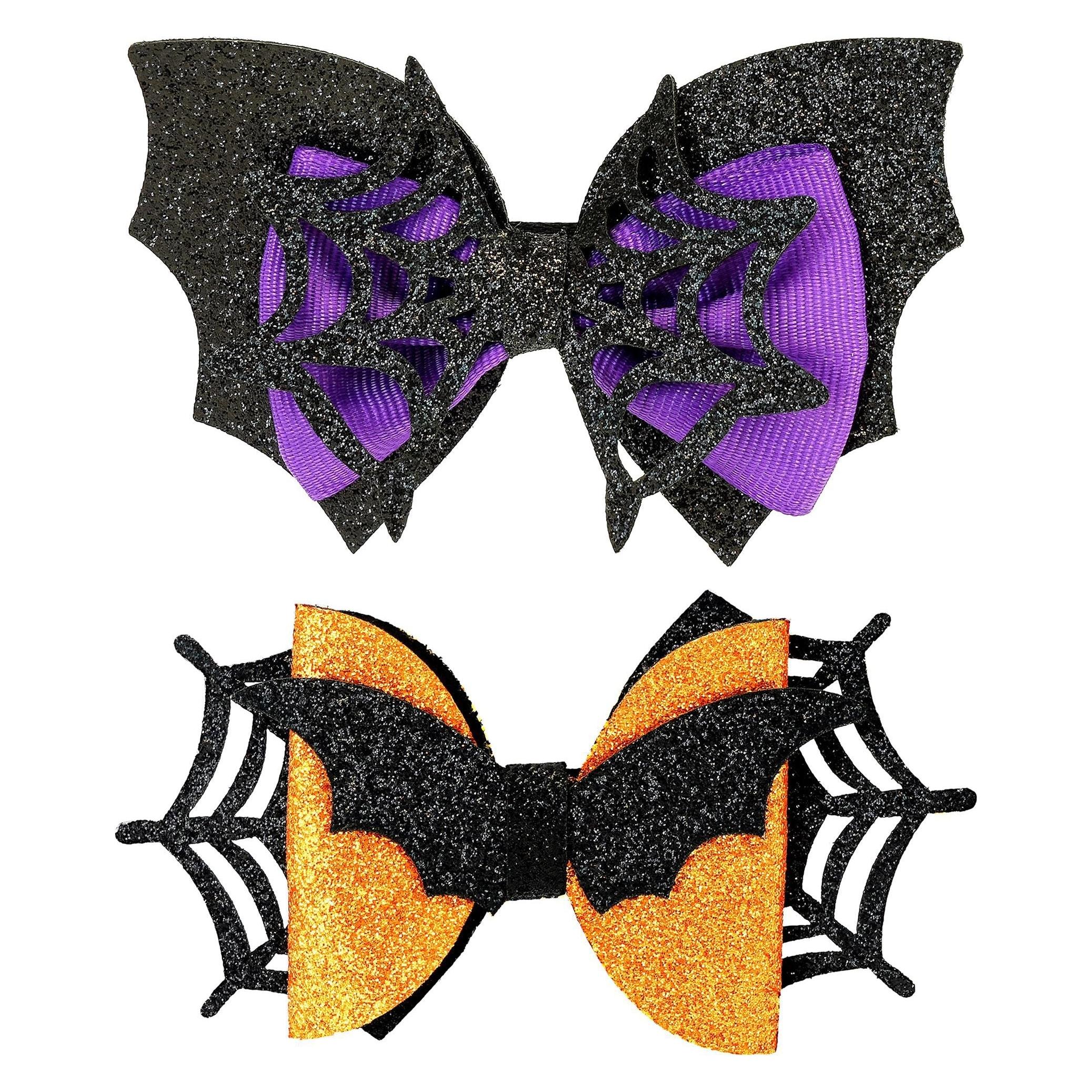 Widmann Kinder-Haarspangen Fledermaus & Spinne - Fasnacht & Mottoparty Zubehör (72034344)