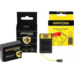 PATONA Dual USB Ladegerät + 2x Akku DMW-BLG10