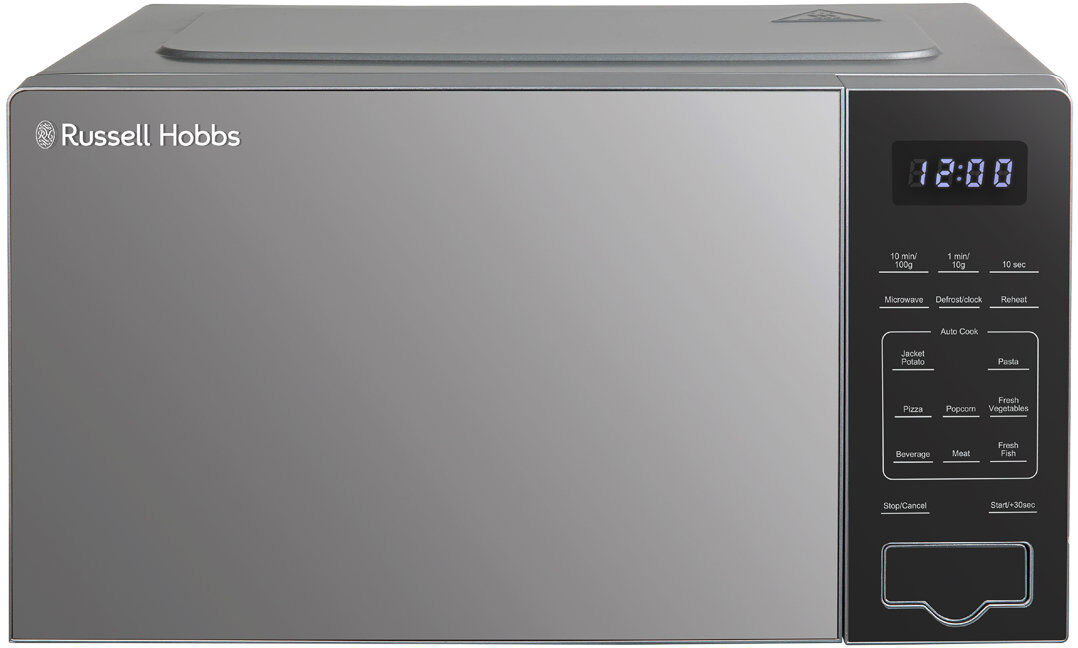 Russell Hobbs Compact Digital Microwave With Touch Control, 20l Silver 25.6cm H X 45.1cm W X 35.3cm D