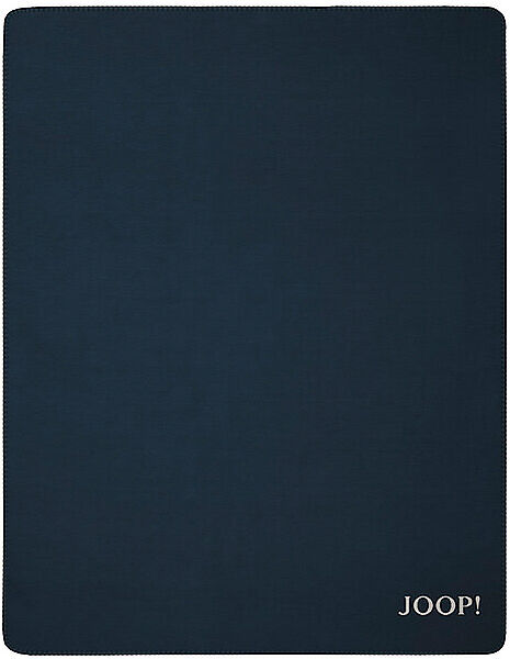 JOOP Wohndecke 150x200cm JOOP! UNI Marine Rauch dunkelblau EG