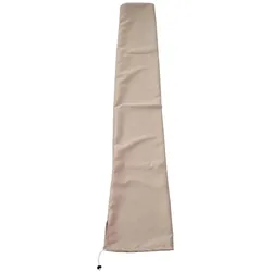 Décoshop26 Schutzhülle für Sonnenschirme bis 3 m mit Kordelzug cremefarben