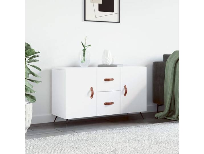 Buffet-Meuble de rangement blanc 100x36x60 cm bois d'ingénierie 398648