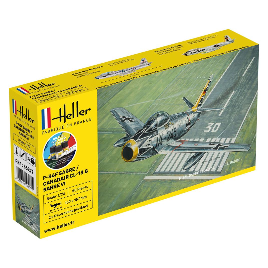 Heller STARTER KIT F-86F SABRE / CANADAIR CL-13 B Sabre VI (56277)