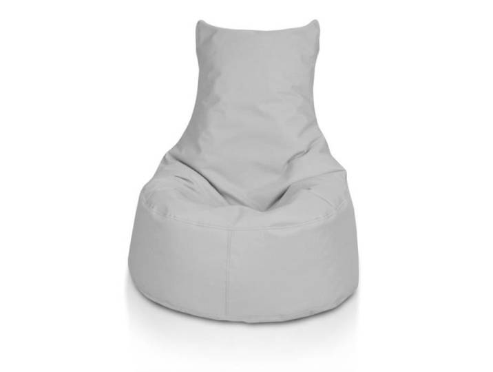 Fauteuil Poire Pouf SEAT L POLIESTER Gris brillant
