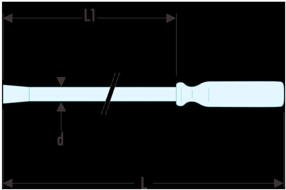 Facom Krafthebel mit großem Querschnitt 740mm (D.3-30)