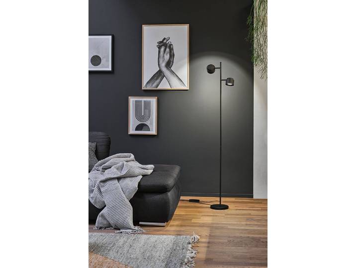Lampadaire Puric Pane ZB 18 x 145 x 18cm Noir Aluminium verni Polycarbonate LED Module LED