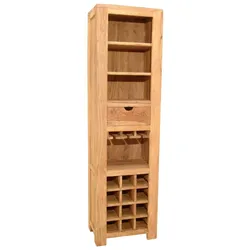 WOLFMÖBEL Regal Yoga Holz Braun Sheesham