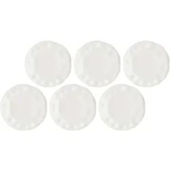 La Porcellana Bianca, Serviergeschirr, LUNIA Set mit 6 Salattellern 21 5 cm