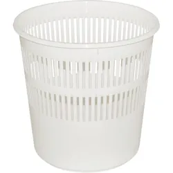 Papierkorb Kunststoff, Gitter, weiß, Inhalt: 11,50 Liter