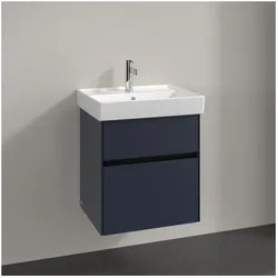 Villeroy und Boch Collaro Waschtischunterschrank C00700VQ 51x54,6x41,4cm, Waschbecken mittig, marine blue