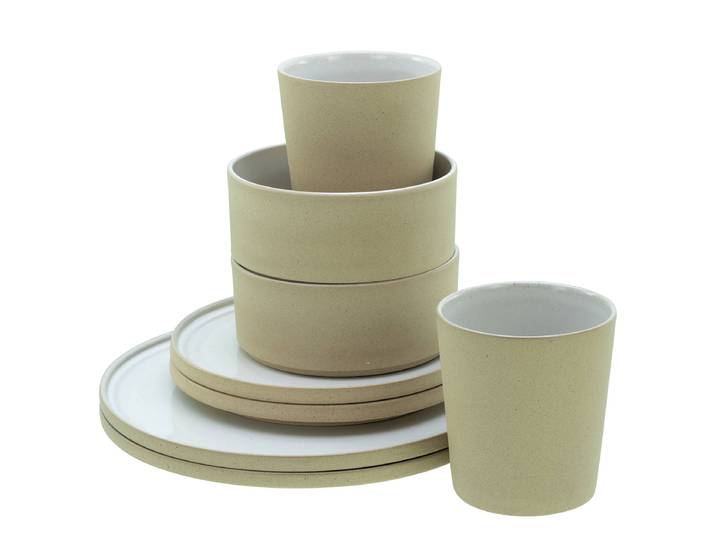 Service combiné Futuro Blanc/Marron/Blanc 8 éléments