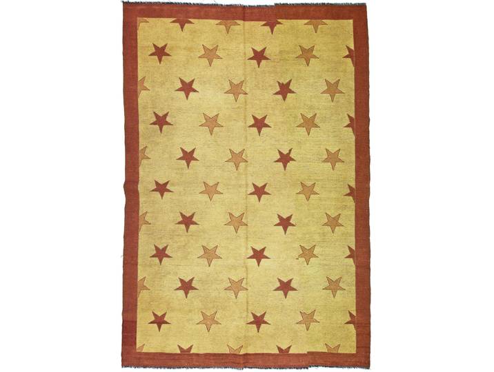 Kelim Fars Teppich 202x298 Handgewebt Orientteppich Wolle