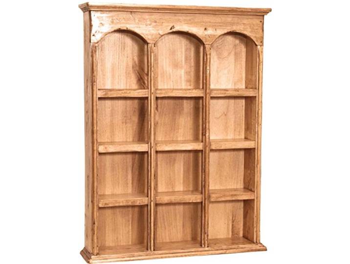 Biscottini Hängeschrank für Küche und Bad, Holz, weiß, 54,5 x 12,5 x 72 cm, Shabby-Chic-Vitrine, Hängeschrank für Badezimmer
