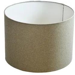 B&S Lampenschirm Textil Ø 20 x 15 cm leinen Zylinderförmig