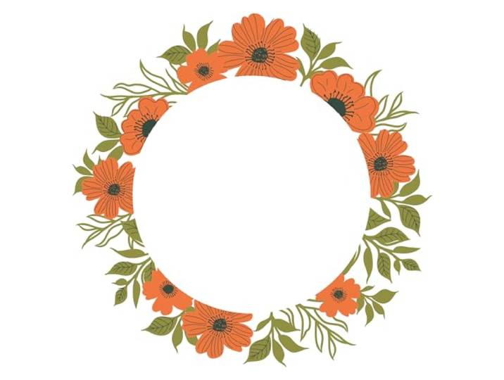 Sizzix Clear Layered Stamps - Botanic Wreath