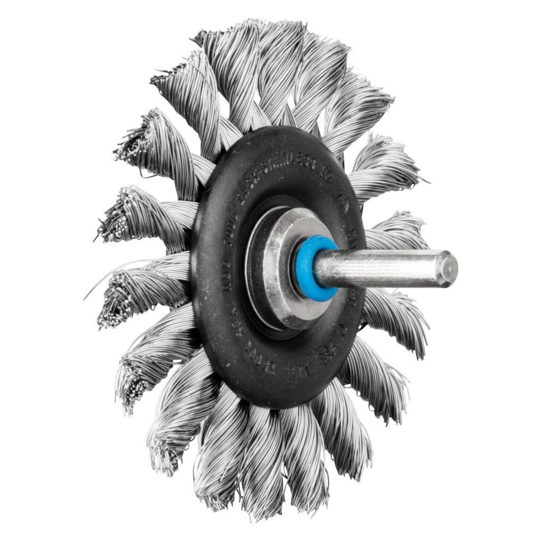 Pferd Rundbürste Schaft gezopft RBG INOX 035 (43107003)