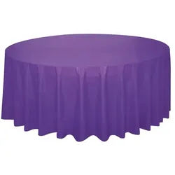 Tischdecke rund lila 213 cm
