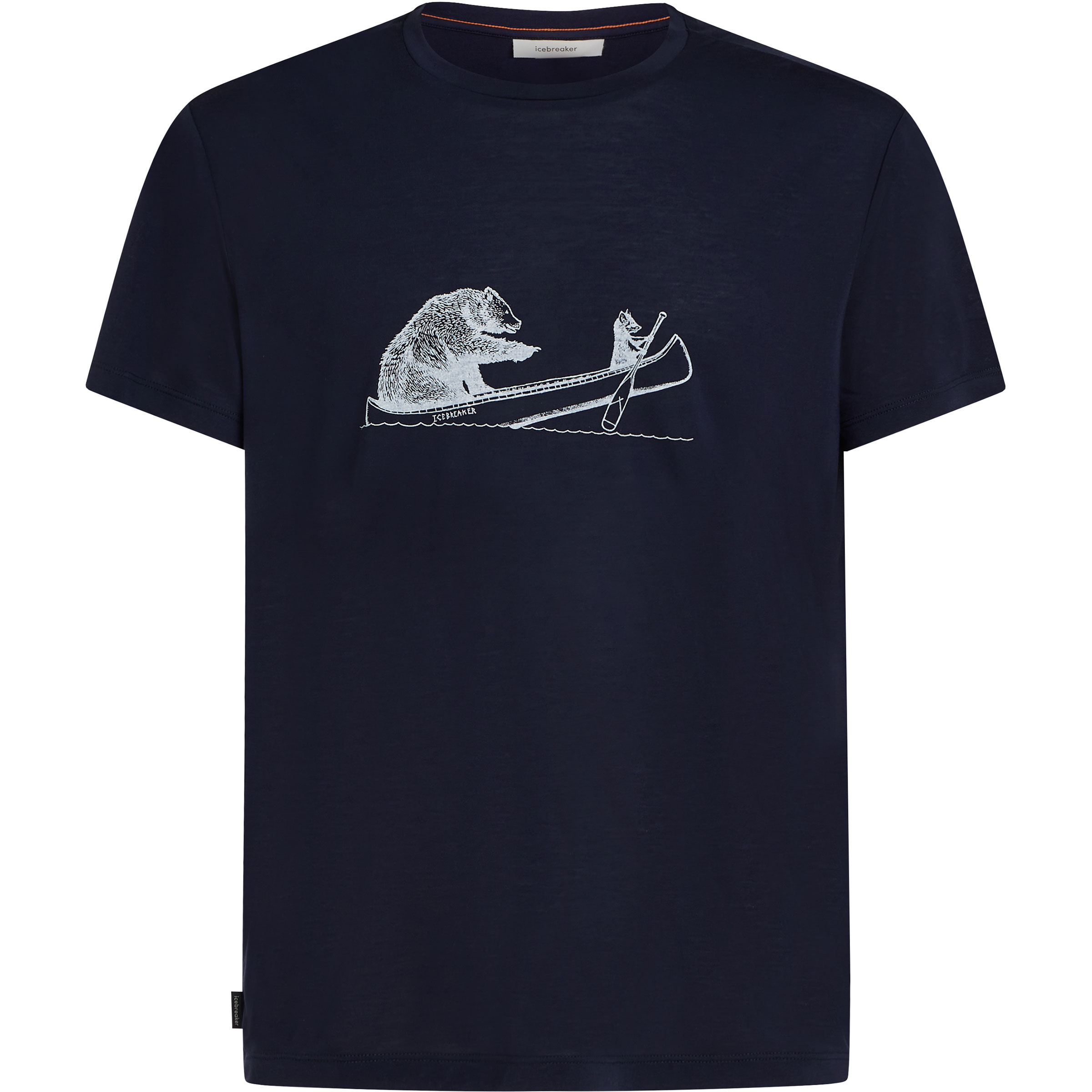 Icebreaker Core Canoe Companions Herren T-Shirts schwarz Größe M Trekking Hautfreundlich Merinowolle | Lyocell (Tencel)