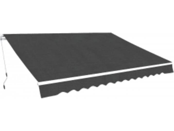 vidaXL - Luifel - handmatig - uittrekbaar - 600 - cm - antraciet