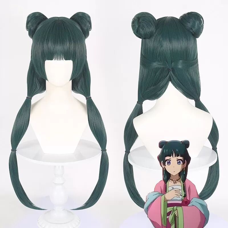 INF Anime Cosplay Perücke - Teal/Grün Hitzebeständiges Synthetikhaar für Partys & Events